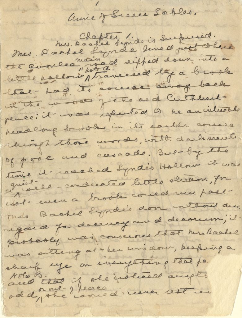 Scan du manuscrit de Montgomery