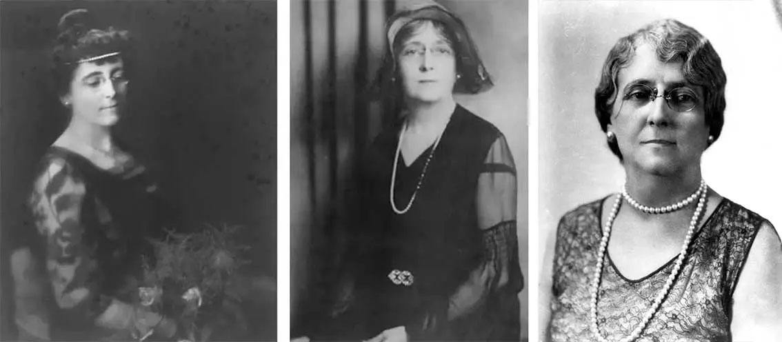 Trois portraits d’une femme aux cheveux qui sont légèrement plus gris de photo en photo.